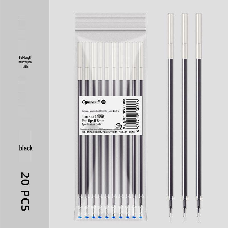 

Red Exam Special Carbon Matte Gel Pens - 12-Pack with Full Needle Tube Refills 0.5mm
