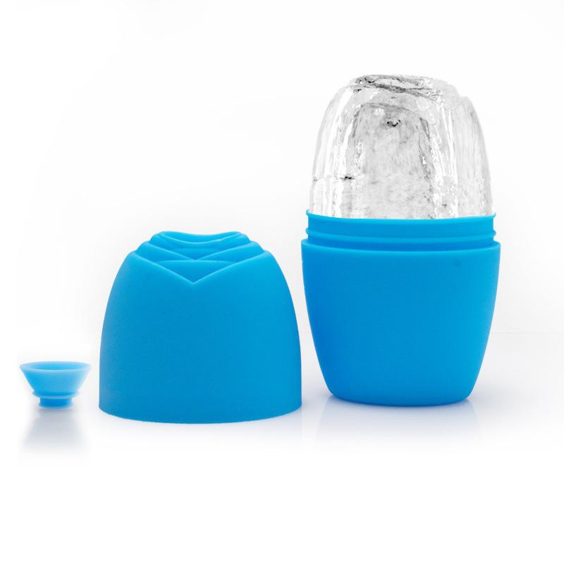 Rose Ice Roller: Cold Compress Beauty Device for Face De-puffing and Swelling Reduction.
