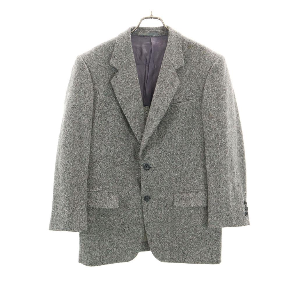 LANVIN 80s 90s Wool Old tailored jacket S46-24 gray Men's Used