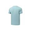 Li Ning Fitness Series Logo Print Quick-Dry Breathable Short Sleeve T-Shirt Men Tops Blue ATSR295-3