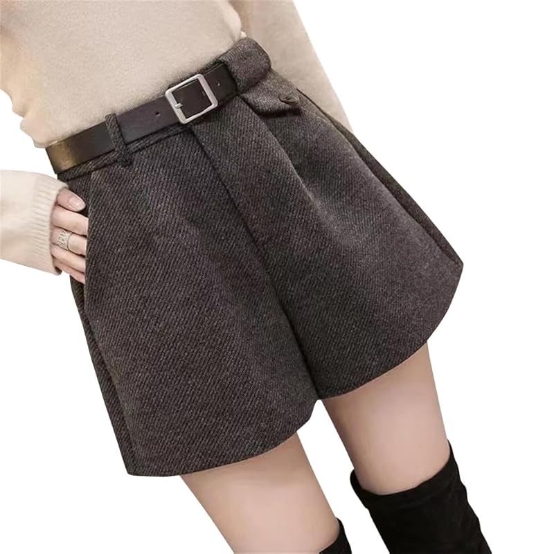 

shorts ladies autumn/winter Rasha shorts Cold protection casual shorts high waist Dress slimmer bottoms short length Rasha pants culottes cute