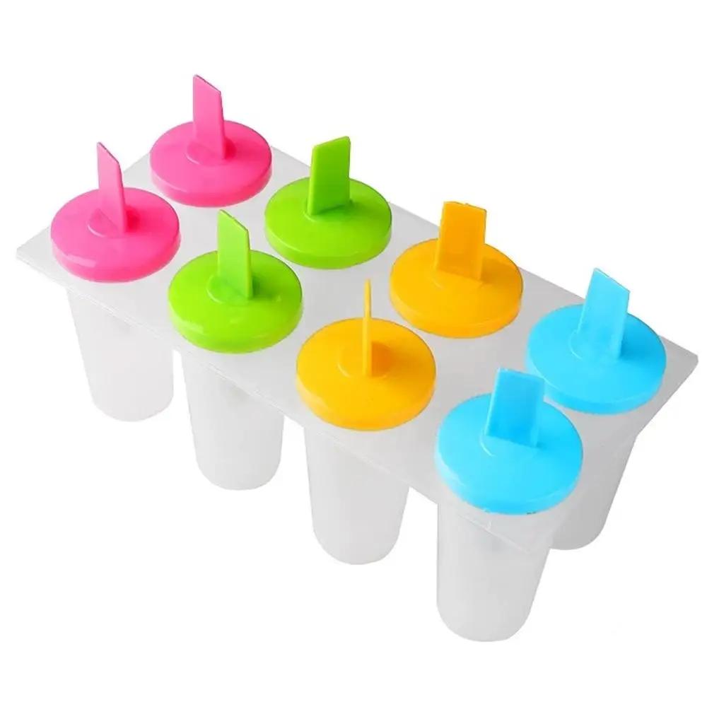 

8 Grids Ice Cream Mold DIY Dessert Popsicle Moulds Tray Ice Ice Box Party Kitchen Summer Maker Gadgets Supplies With Cube S Y0Q4