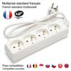 Multiprise - Bloc multiprise 4x16A, 1m H05VV-F3G1.0MM2, CE &amp; NF