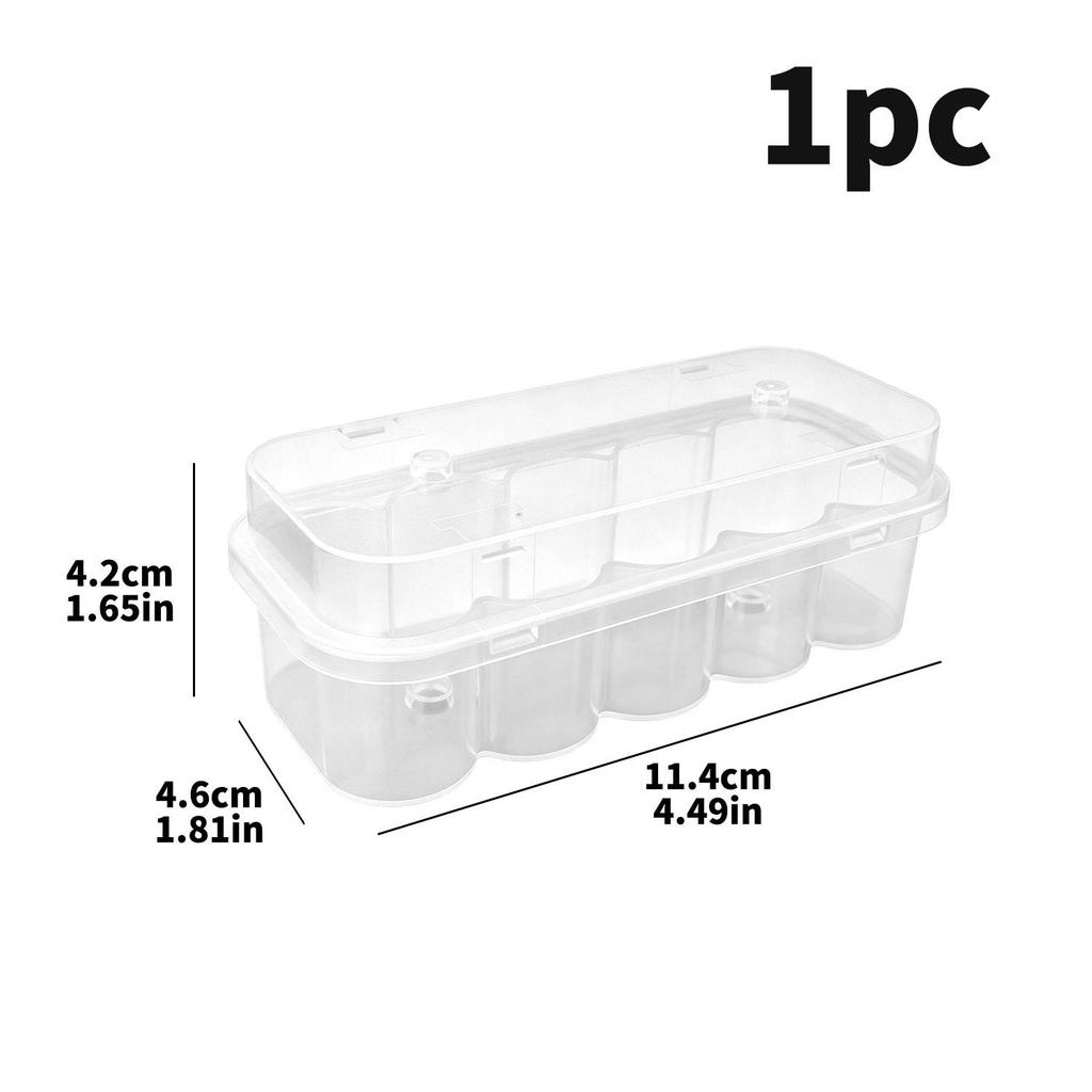 1/10x Transparent Plastic Vial Holder Tray Medical Glass Vial Lab Sample Bottle Storage Box Portable Powder Vial Organizer Case