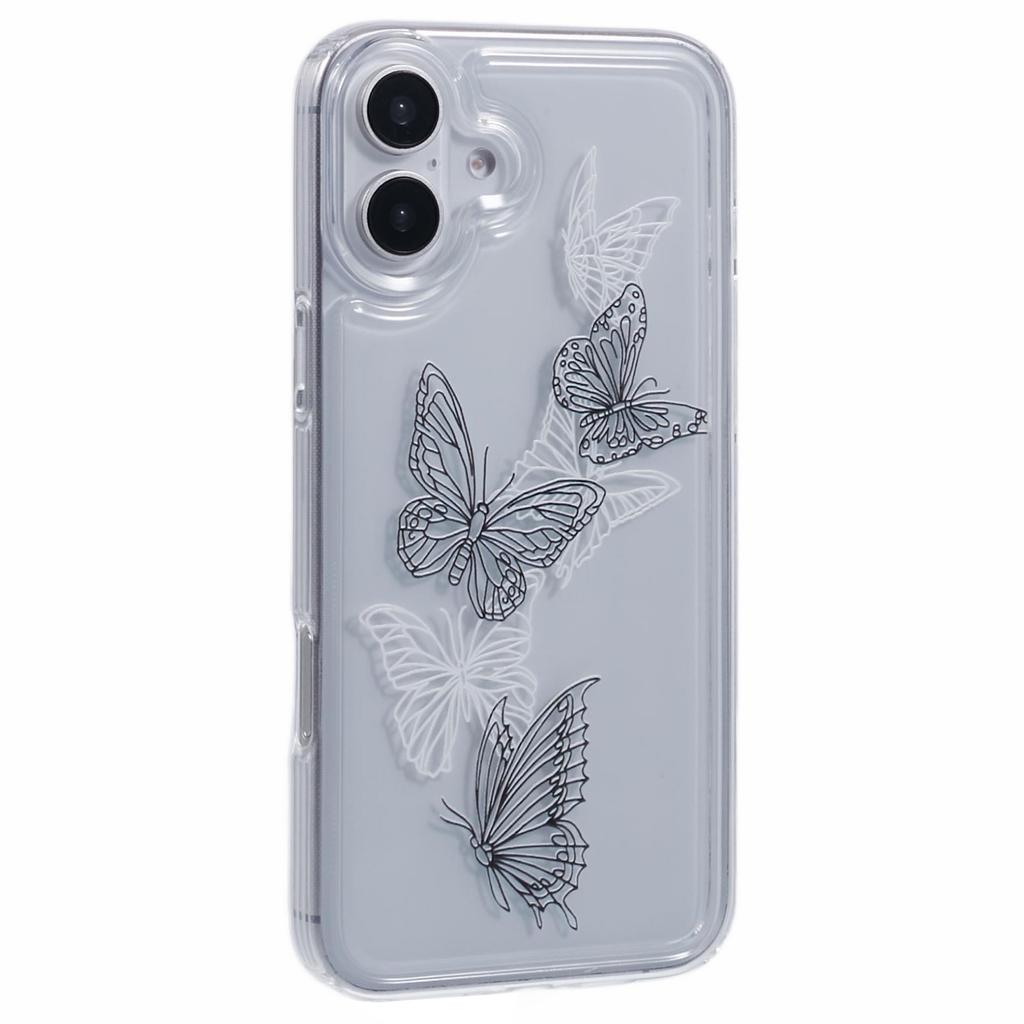 For iPhone 16 TPU Case Pattern Printing Shockproof Airbag Phone Cover