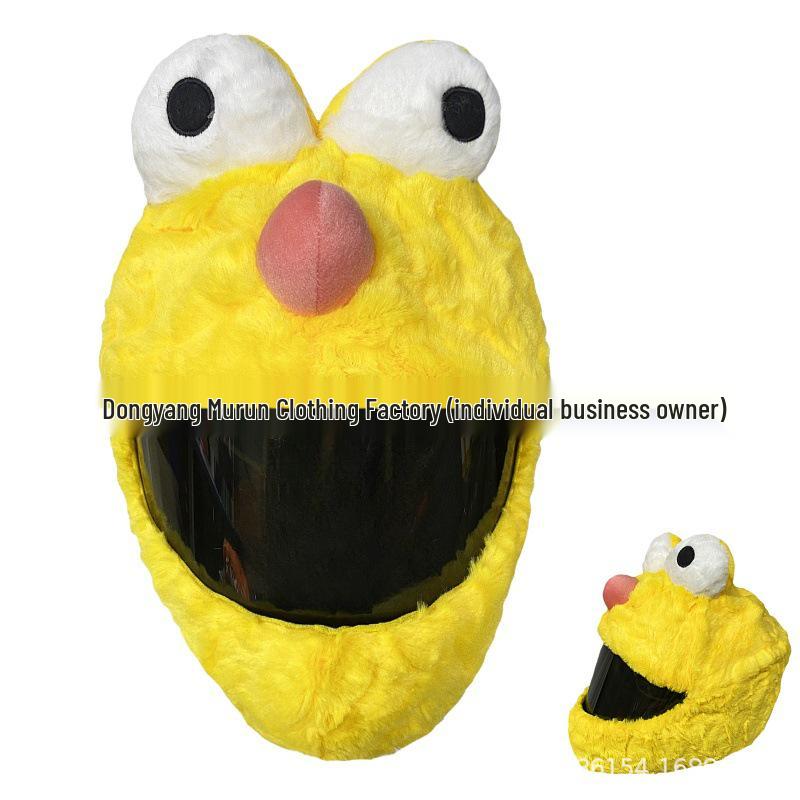 Motorcycle Plush Helmet Cover - Three-Eye Elk, Pumpkin, Rabbit Balaclava