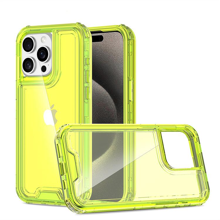 Dla IPhone15 Pro Max Kolorowe Trzy w jednym Trzyodporne Etui na telefon komórkowy Aiwei dla Apple Poduszka powietrzna Odporne na upadki