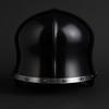 Black Barbuta Helmet  Medieval Knight Armor  16G Steel Battle Helmet for LARP, Cosplay  Display Handmade Warrior Helmet