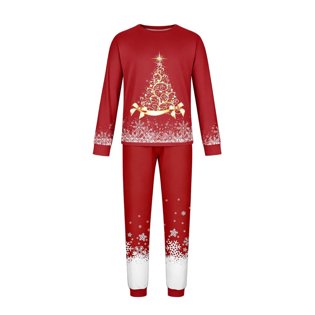 Christmas Matching Family Loungewear Set with Holiday Print for Women, Men and Kids