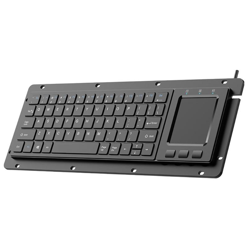 

64Key Touchpads Integrated Waterproof Keyboards Supporting Win 11 Gestures for Industrial Applications Compatibility 1