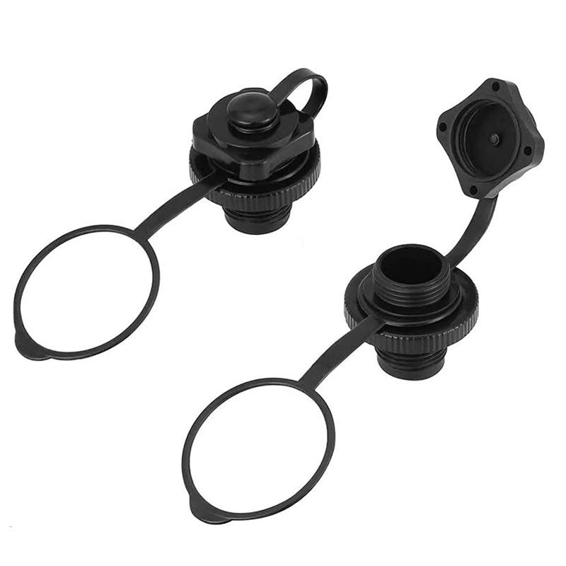 Camping Inflatable Mattress Air Valve Cap & Nozzle Connector for Kayak & Boat