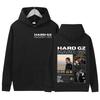 Rapper HARD GZ Tour 2025 Graphic Hoodie Men Women Hip Hop Fashion Oversized Sweatshirt Vintage Street Pullover Hooded Streetwear