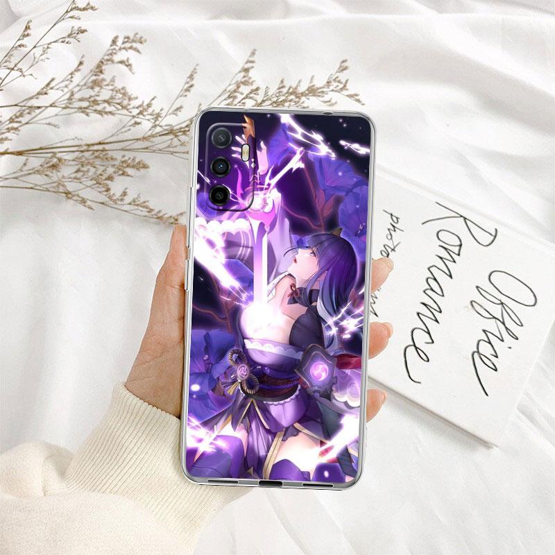 IK34 Genshin Impact Girl Case for Motorola E13 E15 E20 E22 E22I E22S E30 E32 E40 E7 E7I G Plus Power Play Stylus G22 G14