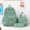 Schoolbag Wholesale New Teen School Bag Corduroy Printing Primary School High School College Student Double Shoulder Back Computer Bag