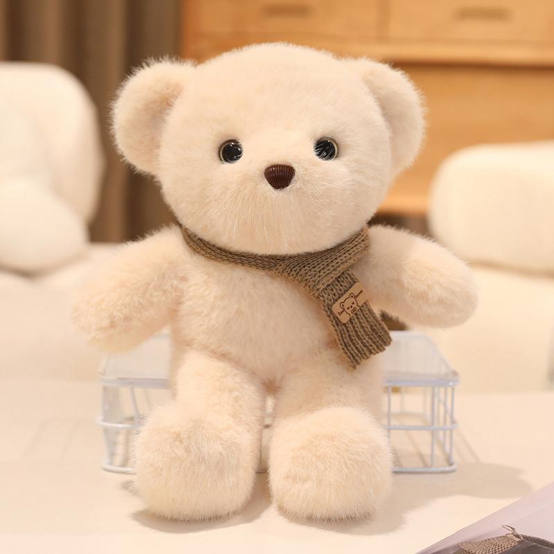 Scarf Bear Plush Toy Doll Couple Teddy Bear Doll Child Sleeping Accompany Toy Wedding Shower