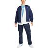 Nike Solid Color Logo Skateboard Coach Jacket Men Outerwear Navy-Blue DQ6335-410