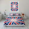 Patriotic Three-Piece Decor Set Soft Comfortable Duvet Cover Bedding Set Included 1*Duvet Cover & 2*Pillowcases, Gift