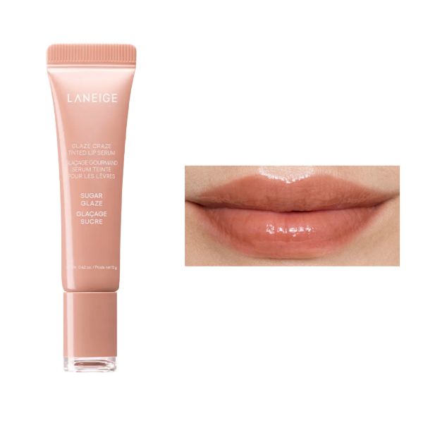LANEIGE Glaze Craze Tinted Lip Serum 0.42oz(12g) 8 Tpyes Complete Collection SUGAR GLAZE