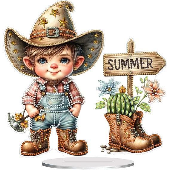 ARTopet DIY Diamond Desktop Ornament Special Shaped Crystal Diamond Art Painting Tabletop Ornaments Single Sided Diamond Ornament for Adult Beginner