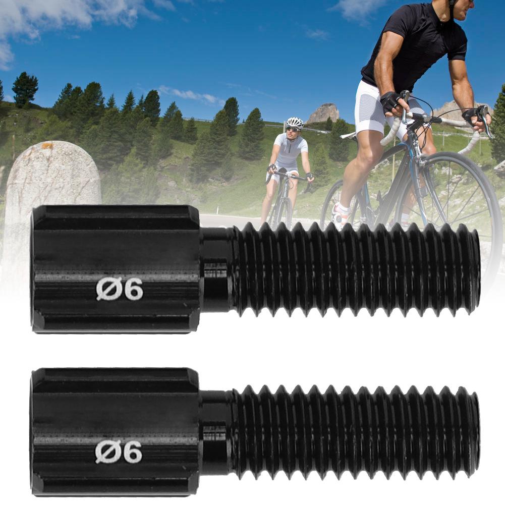 10PCS RC122 Black Road Bike Rear Derailleur Brake Cable Line Thumb Shifter Adjuster ScrewM6