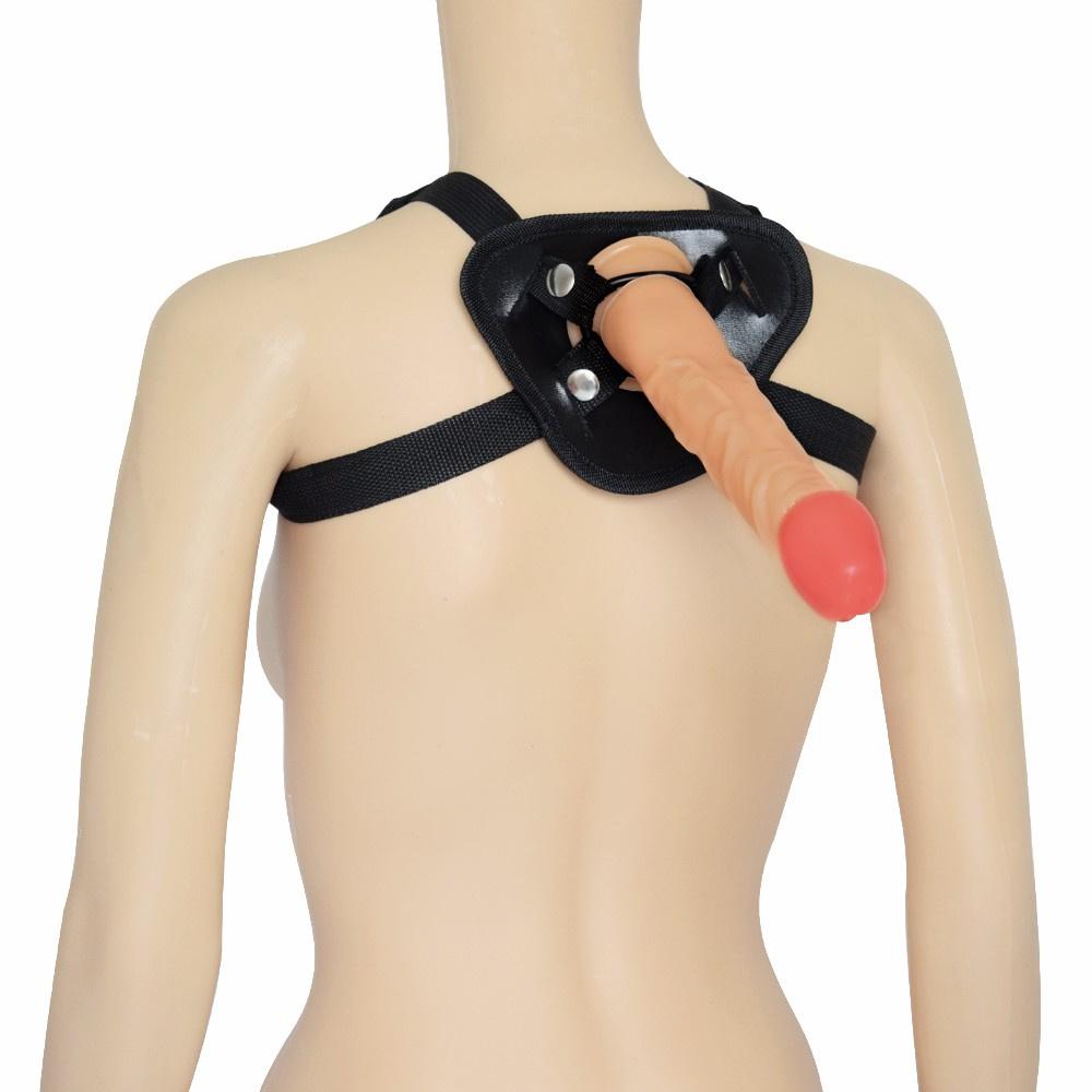 Damskie Masturbator Zabawki erotyczne z korkiem analnym Odłączany Zdatny do noszenia Dildo Ustalanie Kobieca dominacja Strapon Penis Realistyczny kutas BDSM