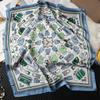 Fashion Kerchief Silk Satin Neck Scarf For Women Print Hijab Scarfs Female 70*70cm Square Shawls and Wraps Scarves For Lady