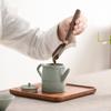 175ml Japanese Style Small Teapot Ceramic Gray Glaze Kung Fu Tea Set