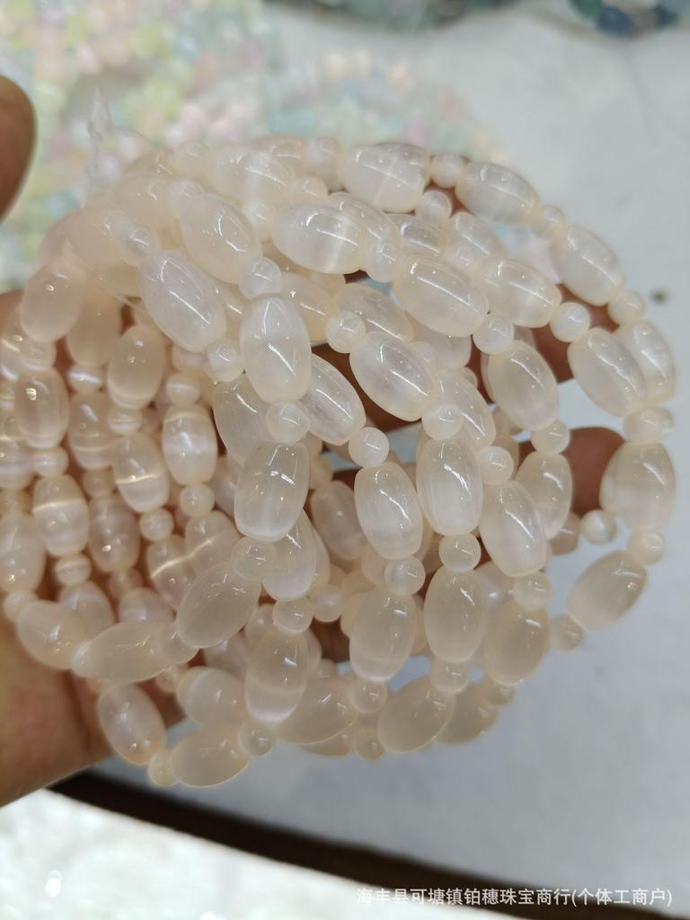 Rainbow Gypsum Stone Loose Beads Optimized Multi-Opal Diy Bracelet Bracelet Dopamine Color Candy Color