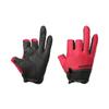 Shimano 01 Basic Size L Gloves, 3-Piece Cut, GL-008Y, Red,