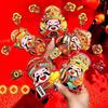 2Pcs God of Wealth Refrigerator Magnet Home Office Kitchen Fridge Magnet Chinese Immortal New Year Spring Festival Decoration