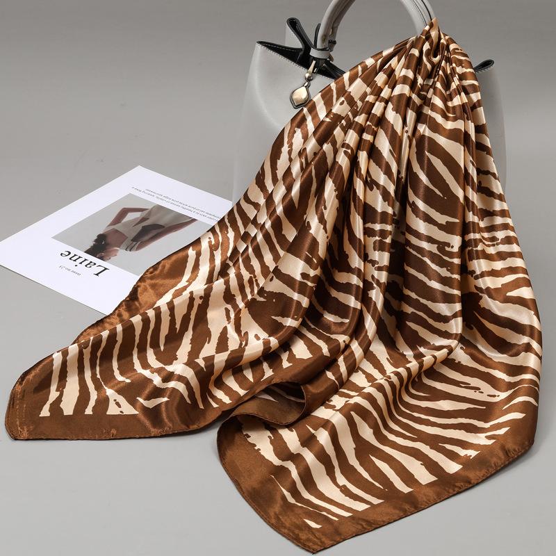 90 Square Scarves, Silk Scarves, Women's New Spring and Summer High-end Sense Versatile, Thin Scarves, Shawls Outside
