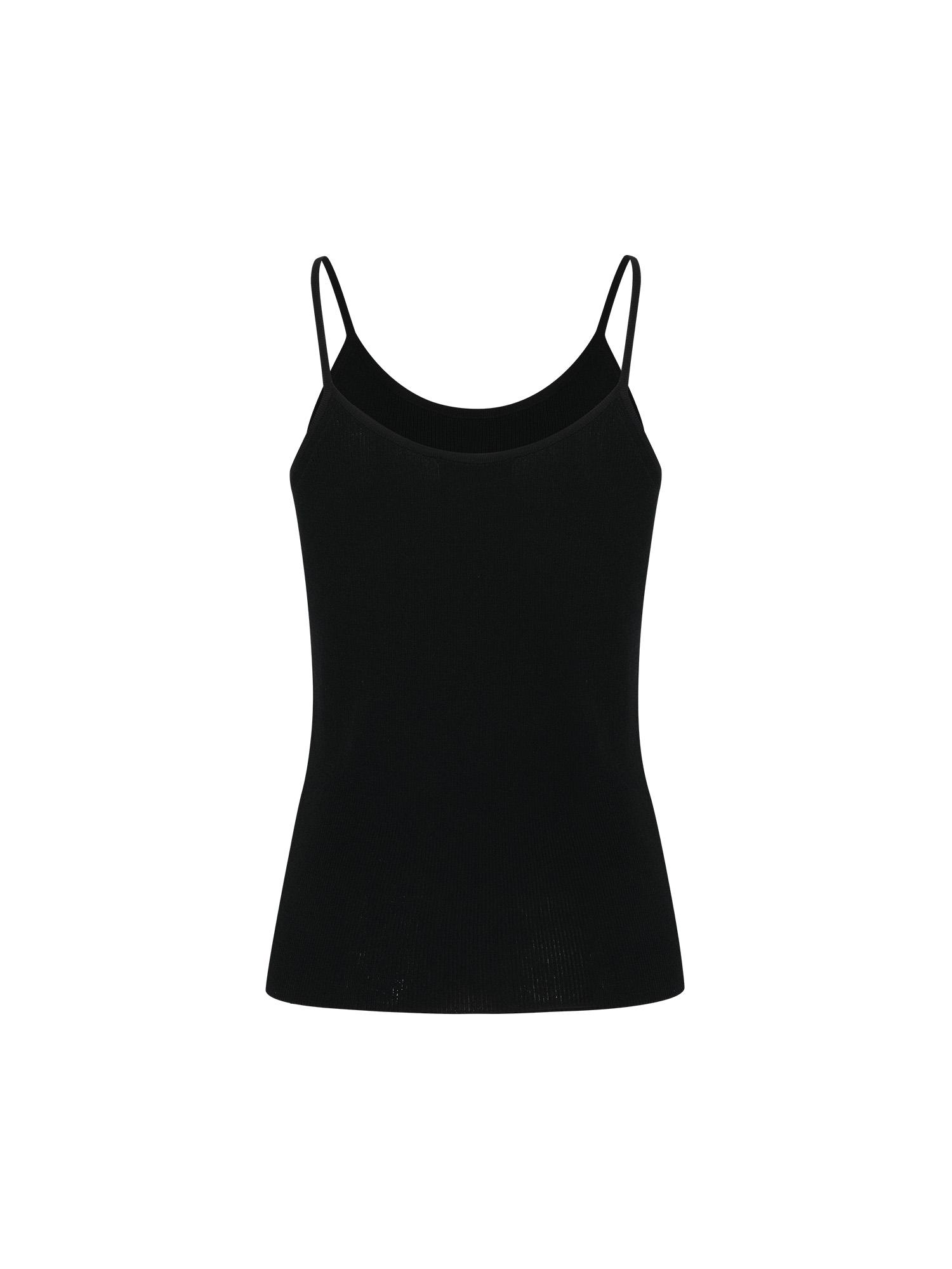 Calate Icon Sleeveless Knit Top - Black Black/S
