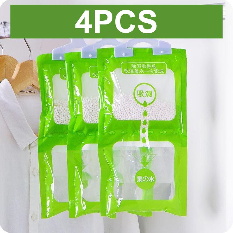 Поглотитель влаги Подвесной мешок Плесень Шкаф Антивлагозащитные мешки Сухой мешок Осушение для шкафа Внутренний осушитель 80g,4pcs