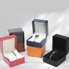 Modische Einzeluhren-Geschenkbox in mehreren eleganten Farben, praktisch für Schmuck- und Armband-Aufbewahrungslösung