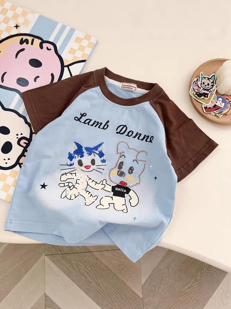 2026 Summer Cartoon Kids' Short-Sleeve Two-Piece Set