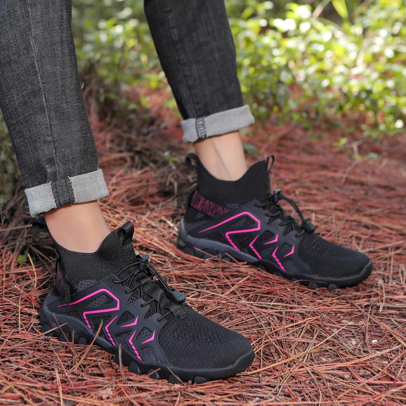 Men Outdoor Trekking Wading Aqua Shoes Mesh Quick Drying Ankle Boots Women Water Sneakers Non-slip Mountain Hiking Soft Men Casu