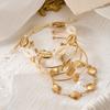 Mermaidcore Ocean Aesthetic Chic Stacked Bracelets Set Women 5Pcs Starfish Cowrie Shell Layered Bangle Beach Party Charm Jewelry