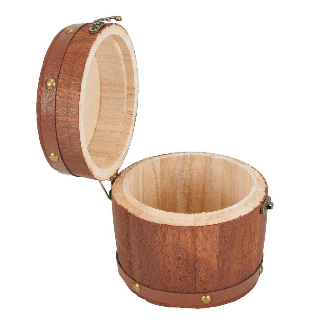 Portable Antique Mini Wooden Tea Leaf Storage Box For Tea Leaf Coffee Flour Beans For Storing Teas, It Can Also