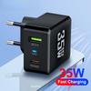 35W GaN USB C Charger Fast Charging Charger Type C Mobile Phone Charger PD Power Adapter for IPhone 15 Samsung Xiaomi IPhone LG