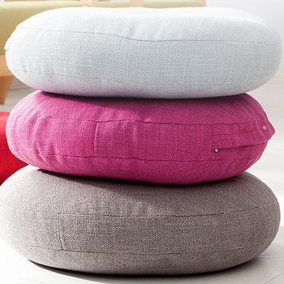 40-70cm Kulatý Polštář Lněná Bavlna Podsedák Silný Pratelný Polštář Meditační Podložka Moderní Polštář na Pohovku Tatami Židle Zádový Polštář
