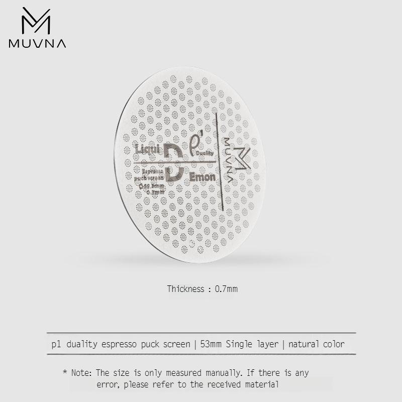 

MUVNA Ультратонкий фильтр-шайба для эспрессо, многослойные металлические фильтры для кофе с нержавеющей сталью для корзины портафильтра 51/54/58 мм