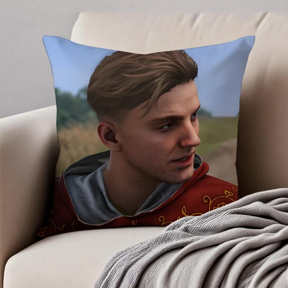 

Historical Game KKingdom Come Deliveranc Cushion Cover Pillowcase Antidustmite Invisible Zipper Short Plush Sofa Cushion 30X30cm