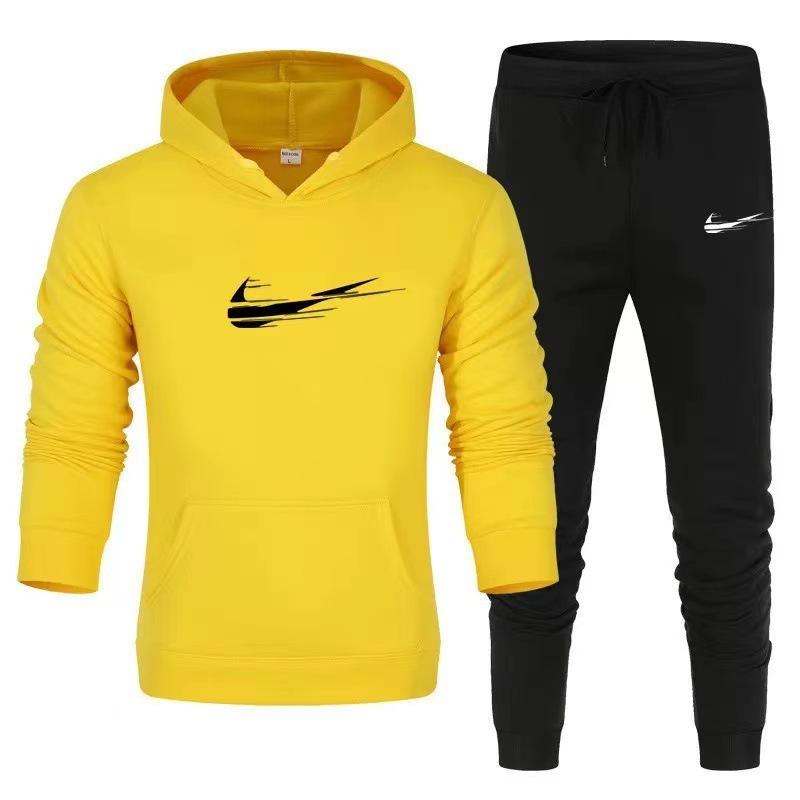 Nuovo Pullover Casual Sportivo Autunno e Primavera Felpa con Cappuccio Stampata Moda Uomo