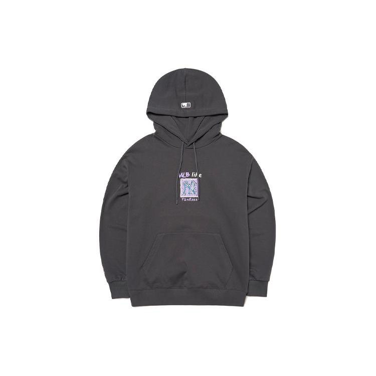 MLB Sweatshirts Unisex Gray Hooded Moderate Regular 3AHDL0314-50CGS M