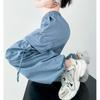 Pantaloni da lavoro solidi con coulisse a gamba larga per le donne Pantaloni sportivi dritti alla moda Pantaloni casual da ufficio Lady Y2K Streetwear Pantaloni larghi Donna 24207