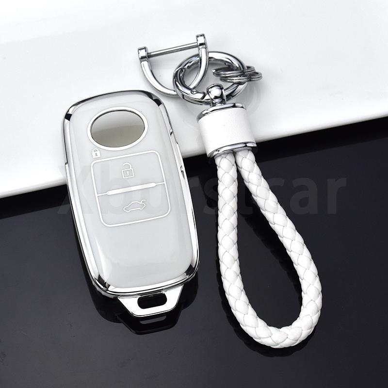 Shell Fob for Toyota Yaris Ativ Raize Veloz Avanza Rush Perodua Daihatsu Malaysia Auto Smart Remote Car Key Case Cover 3 Buttons