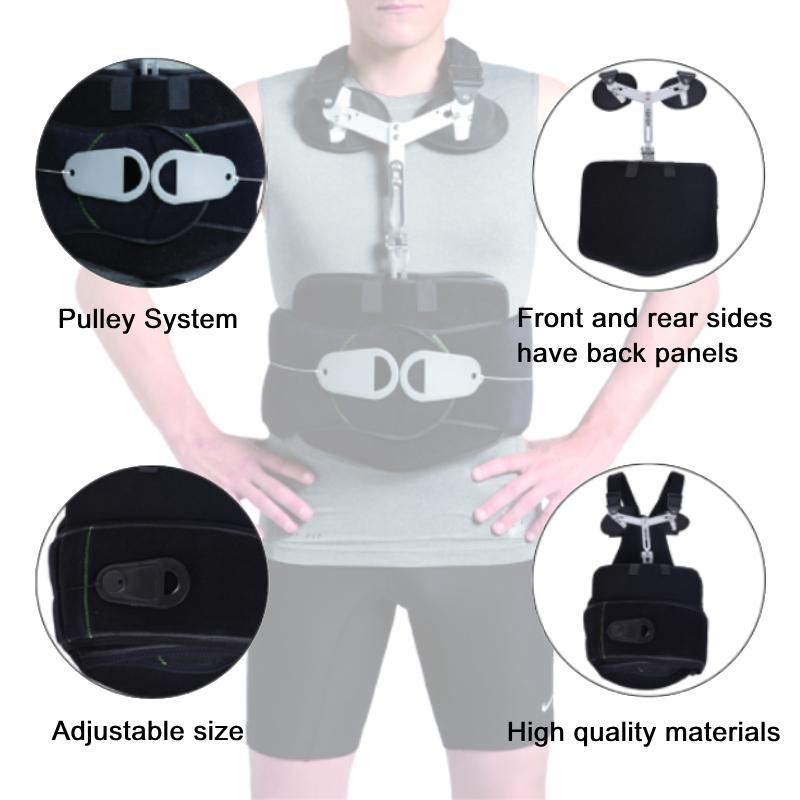 Komzer TLSO Back Brace - Thoracic Lumbo Sacral Orthosis Support Scoliosis Brace, Universal