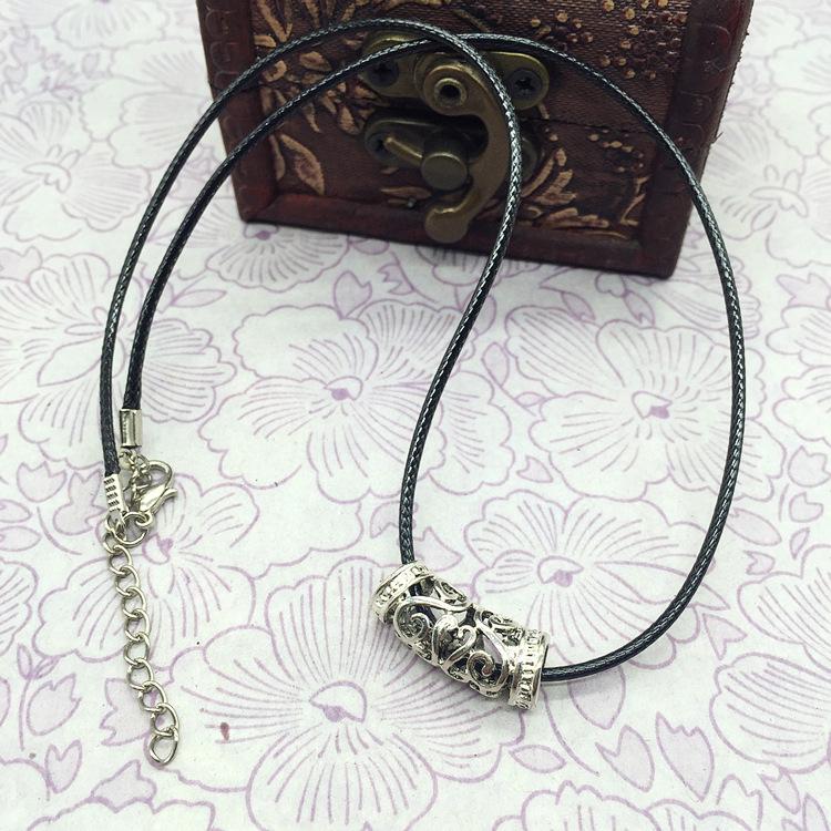 Fashion Necklace Accessories Bohemian Jewelry Miao Silver Sapphire Silver Flower Natural Chalcedony Short Clavicle Necklace