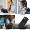 Samsung FOld7 Mobile Phone Leather Case Wristband Protective Cover Z FOld6 Carbon Fiber Business Mobile Phone Case Pen Slot