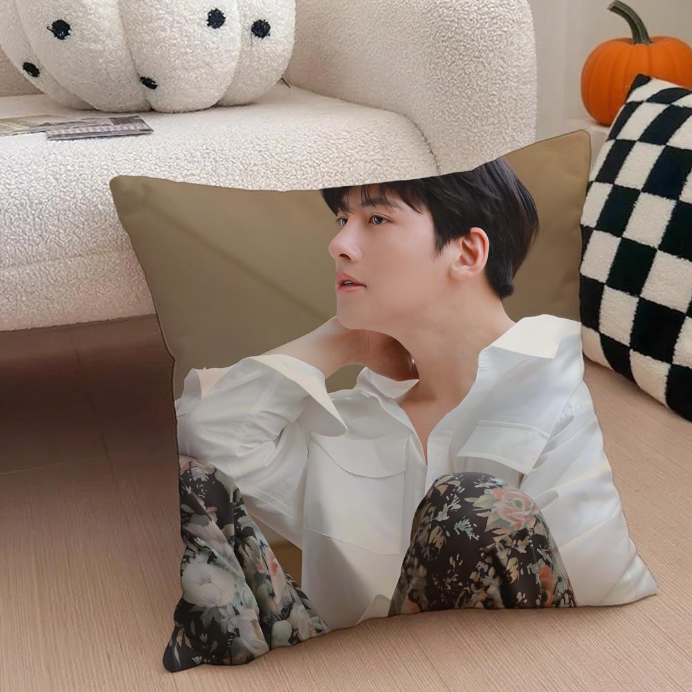 JJi Chang wook Cushion Cover Throw Pillow Cover Hidden Button Durable Polyester Chair Cushion